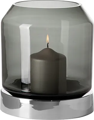 Produktbild von Fink ORELIA, Windlicht mit Glas, Edelstahl , glatt, silberfarben, L. 20 cm, B. 20 cm, H. 23 cm, D. 20 cm Höhe: 23.00 cm Breite: 20.00 cm Tiefe: 20.00cm Durchmesser: 20.00 cm 146261
