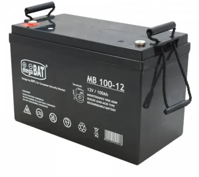 Produktbild von MB 100-12: VRLA-Batterie MB 100-12 (326/172/242 mm)