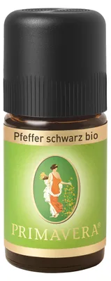 Produktbild von Primavera PFEFFERÖL schwarz kbA ätherisch 5ml PZN 00721461