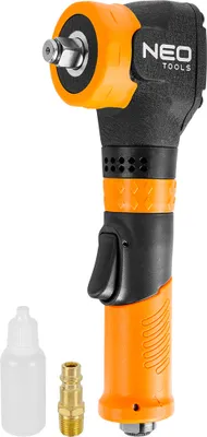 NEO TOOLS Winkelschlagschrauber, 1/2", Drehmoment 500 Nm, Betriebsdruck 6,3 bar, durchschnittlicher Luftverbrauch 113 l/min, 75000 U/min, Gewicht 1,17 kg,