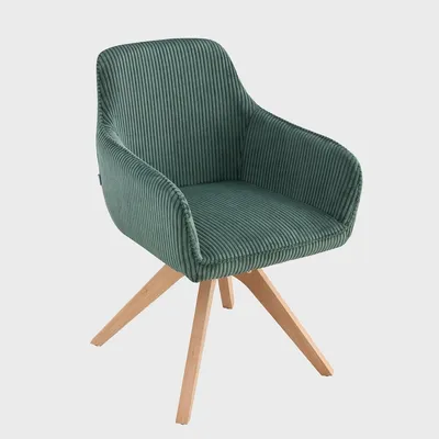 Produktbild von HOMLA PESA Stuhl in Stoff grün 56x60x82 cm