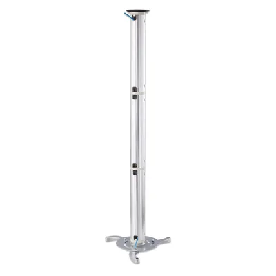 Produktbild von Manhattan Universal Deckenhalterung für Beamer, Stange neig-, schwenk- und höhenverstellbar, für Beamer bis zu 10 kg, Aluminium, silber, Zimmerdecke, 10 kg, Silber, Aluminium, 320 mm, 1080 mm