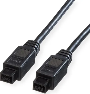 Produktbild von ROLINE IEEE 1394b Kabel, 9/9polig, schwarz, 1,8 m