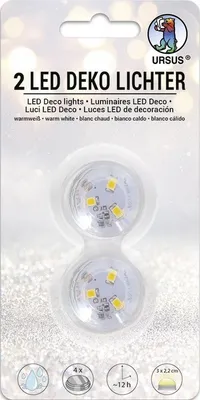 Produktbild von URSUS Led Deko Licht, 2er Set, Warmweiß