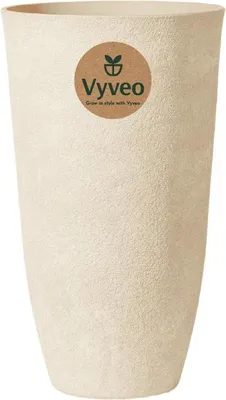 Image de Vyveo - Pot de fleurs Tower - Beige (rétro) - 31 x 52