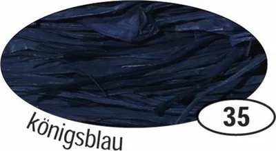 Imagen del producto de Folia 9035 Naturbast Raffia - acabado mate, azul real, 50 gramos