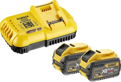 Produktbild von DEWALT Starter-Set FlexVolt 2xAkkus, 9,0 Ah m. DCB118