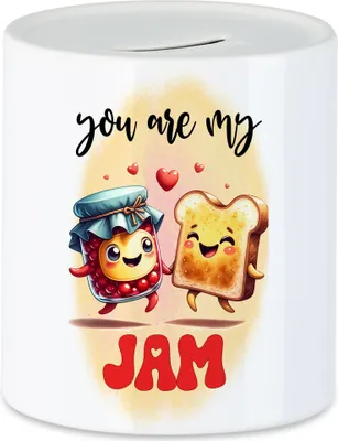 Produktbild von You Are My Jam Lustige Spardose für Marmeladen- und Toastliebhaber Süßes Geschenk