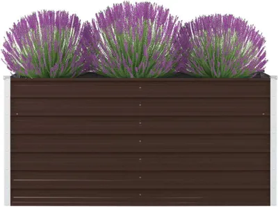 Produktbild von Hochbeet 160 x 80 x 45 cm Verzinkter Stahl Braun