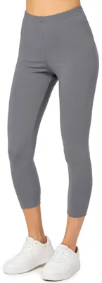 Produktbild von Merry Style Damen 3/4 Leggings aus Baumwolle MS10-199 (Grau, M)
