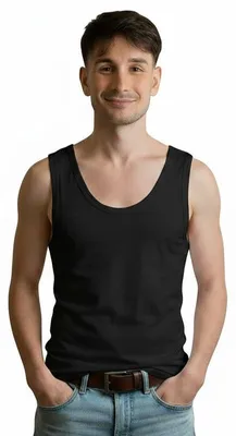 Immagine prodotto di Canottiera da uomo in cotone, composta da 3 pezzi. Maglietta intima da uomo, in cotone
