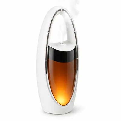 Produktbild von Tragbarer USB Ventilator mit Nebel, Tischventilator ohne Rotor, LED Nachtlicht, 6 Windstufen, leise, oszillierend, kompakt, für Zuhause und Outdoor