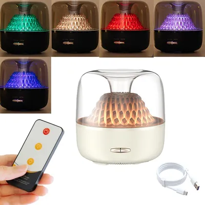 Produktbild von 200ml Kabelloser Aroma Diffusor mit Fernbedienung, 7 Farben LED Licht, ideal für Schlafzimmer, Büro und Wohnzimmer
