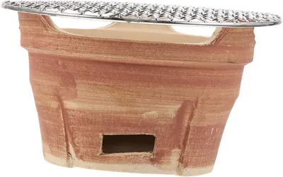Immagine prodotto di Mini griglia per barbecue - Fornello a carbone - Per cucinare all'aperto - Compatta e portatile - 18,5 x 18,5 x 12 cm