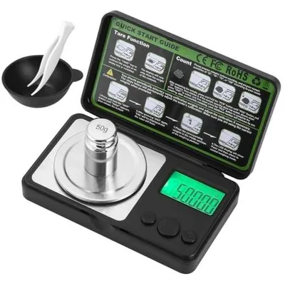 Zdjęcie produktu dla Waga precyzyjna jubilerska 100G 0 001G LCD do złota srebra