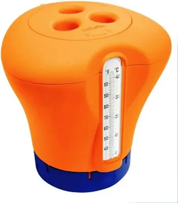 Produktbild von MARIMEX Chlorschwimmer mit Thermometer - Farbe Orange 10964006
