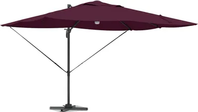 Produktbild von vidaXL Sonnenschirm Bordeauxrot 351 x 250 x 253 cm