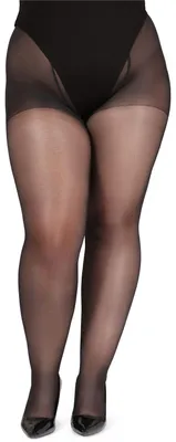 Produktbild von Bellivalini Damen Strumpfhose Plus Size Große Größen 40 DEN BLV-1125 (Schwarz, 4XL) .