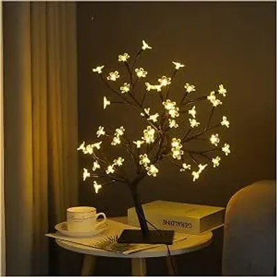 Produktbild von Bonsai-Baumlampe LED 48 Lichten - Sfeervolle Nachtlamp - Dekorative Tischlampe für Schlafzimmer & Wohnzimmer
