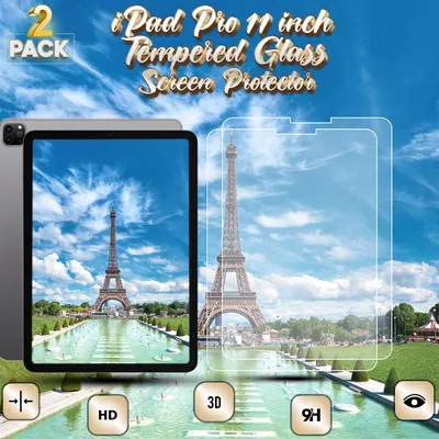 Obrázok produktu pre 2-dielny iPad Pro 11" - tvrdené sklo 9H - 3D ochrana displeja v super kvalite