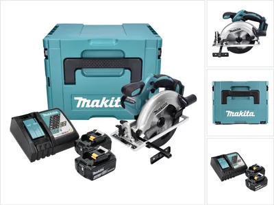 Obrázok produktu pre Akumulátorová okružná píla Makita DSS 611 RMJ 18 V 165 mm + 2x batéria 4,0 Ah + nabíjačka + Makpac