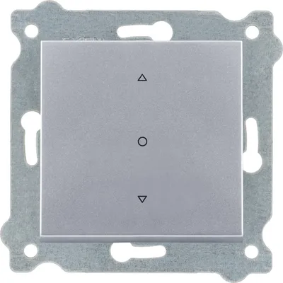 Image de Interrupteur simple pour volets roulants triple position argent 218/10E EXEN