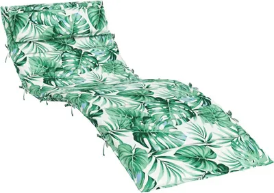 Produktbild von vidaXL Sonnenliegen-Auflage Blattmuster 180x60x4 cm Oxford-Gewebe