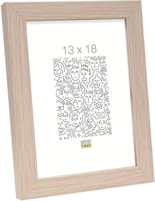 Produktbild von Deknudt Holzbilderrahmen S45RJ1AR, helle Eiche, 20 x 25 cm, entspiegeltes Glas