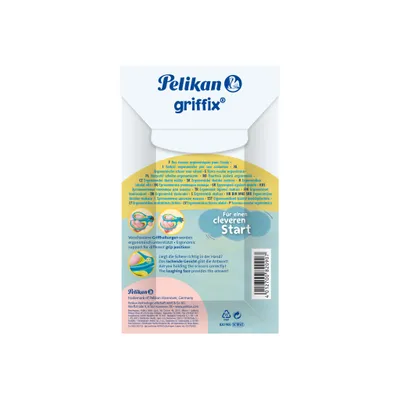 Produktbild von Pelikan griffix® Schulschere spitz für Rechtshänder Neon Fresh Blue
