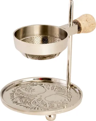 Produktbild von Räucherstövchen vernickelt H 11 cm verstellbar