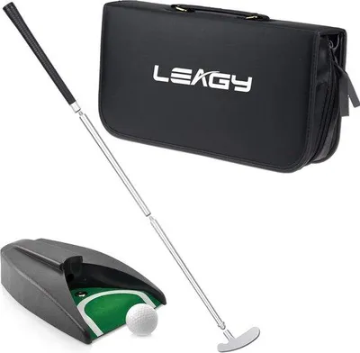 Image de Set de putters de golf avec sacoche pour l'intérieur et l'extérieur, en alliage de zinc, un jeu d'enfant