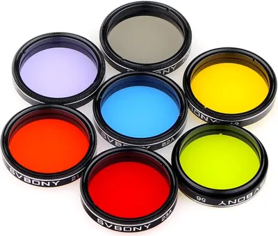 Produktbild von Svbony Sada filtrů, 1,25palcový měsíční filtr, CPL filtr, pět barevných filtrů pro barevné pozorování planet a Měsíce (7ks)