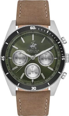 Image de Ensemble pour homme BEVERLY HILLS BP3619X.375 étui à cartes mode vert.