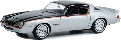 Produktbild von CHEVROLET Camaro rallye sport 1979 Silber und schwarz., GREEN13665, Maßstab1/18, GREENLIGHT