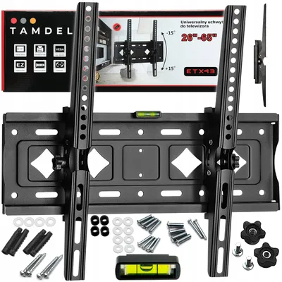 Image de TAMDEL ETX43 Support Mural TV Inclinable 26-65 Pouces