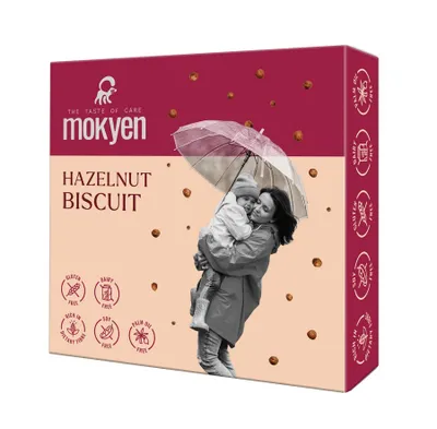 Produktbild von Mokyen Haselnusskekse mit Kokosblütenzucker 50 g / glutenfrei