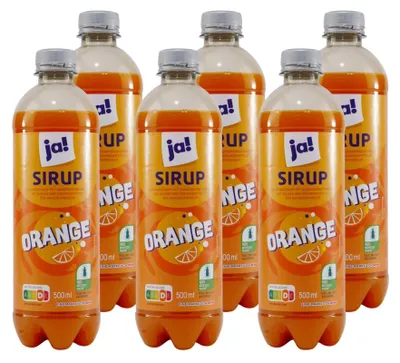 Produktbild von ja! Orange Getränkesirup (6 x 0,5L)