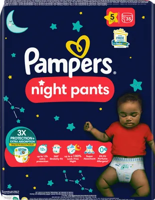 Produktbild von Pampers Baby Pants night Baby Dry Gr. 5 (12-17 kg), 35 St