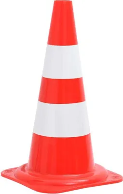 Immagine prodotto di Coni Segnaletici Stradali Riflettenti 20 pz Rosso Bianco 50 cm