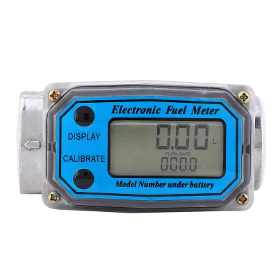 Obrázek produktu pro Miniaturní digitální turbínový průtokoměr, průtokoměr nafty, 10-200 litrů, 1 palec NPT