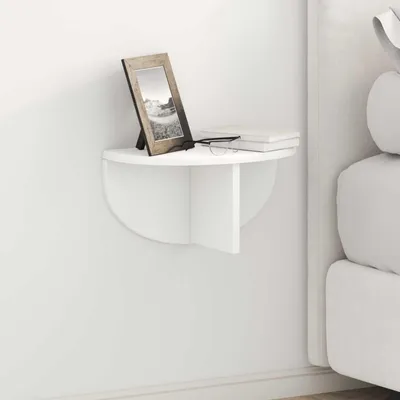 Obrázok produktu pre Maison Exclusive - Nástenná polica Montáž na stenu Biela 38 x 19 x 19 cm Drevený materiál