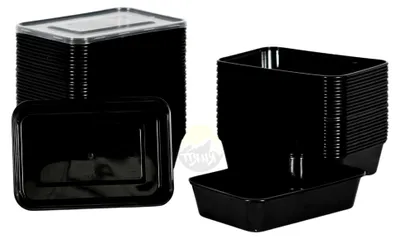 Produktbild von 20 Stück Lebensmittelboxen, Lunch-Box, Frischhaltebehälter - Mikrowellengeeignet, spülmaschinenfest und wiederverwendbar, Luftdichter Deckelverschluss, BPA-frei