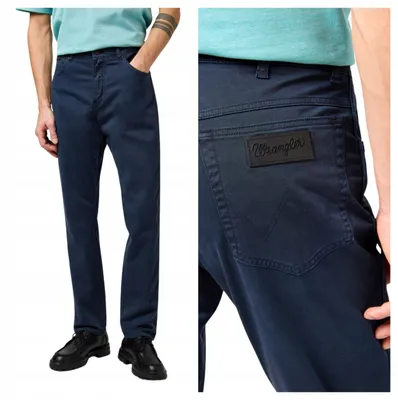 Produktbild von Wrangler | Herrenjeans Texas Slim dunkelblau Stretch Slim Fit Denim W34 L32