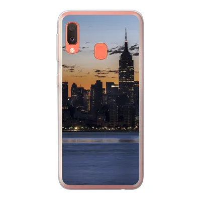 Produktbild von MuchoWow® Handyhülle Schutzhülle Hülle für Samsung Galaxy A20e New York - Skyline - Amerika Silikon Softcase Handy Hülle - Abdeckung