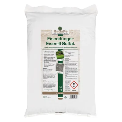 Produktbild von HaGaFe granulierter Eisendünger, TURBO Moosverdränger, Rasendünger, Dünger gegen Moos im Rasen 10kg