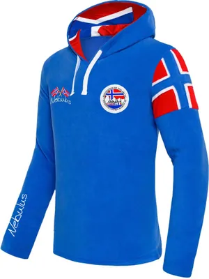 Immagine prodotto di Nebulus pullover in pile COSY uomo, caldo pullover in pile, pullover in pile con mezza zip, Q1347 - uomo, blu cobalto, L