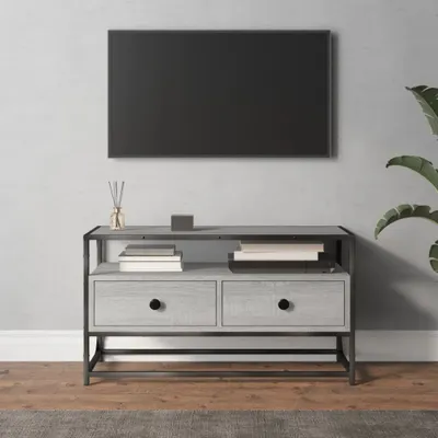 Produktbild von The Living Store TV-Schrank Grau Sonoma 80x35x45 cm Holzwerkstoff