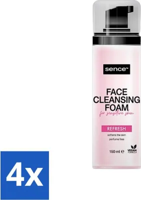 Produktbild von Sence - Empfindliche Haut - Gesichtsreiniger - Schaum - 150 ml - Vorteilspack - 4 Stücke