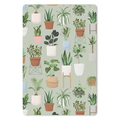 Produktbild von MuchoWow® Mauspad Mousepad Pflanzen - Zimmerpflanzen - Pastell 40x60 cm - Mousepads - Maus Mat - Pad - Mausunterlage - Schreibtisch Accesoire