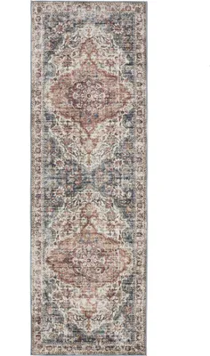 Image de benuta tapis vintage lavable couloir George Multicolore 80x240 cm tapis de salon chambre doux oriental